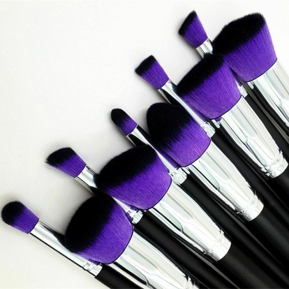 2x 10pcs Makeup Brushes Set Foundation Eyeshadow Nose Lip
