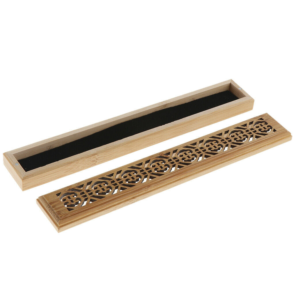 Hollow Bamboo Incense Stick Burner Wooden Censer for Home Decor  Style-7