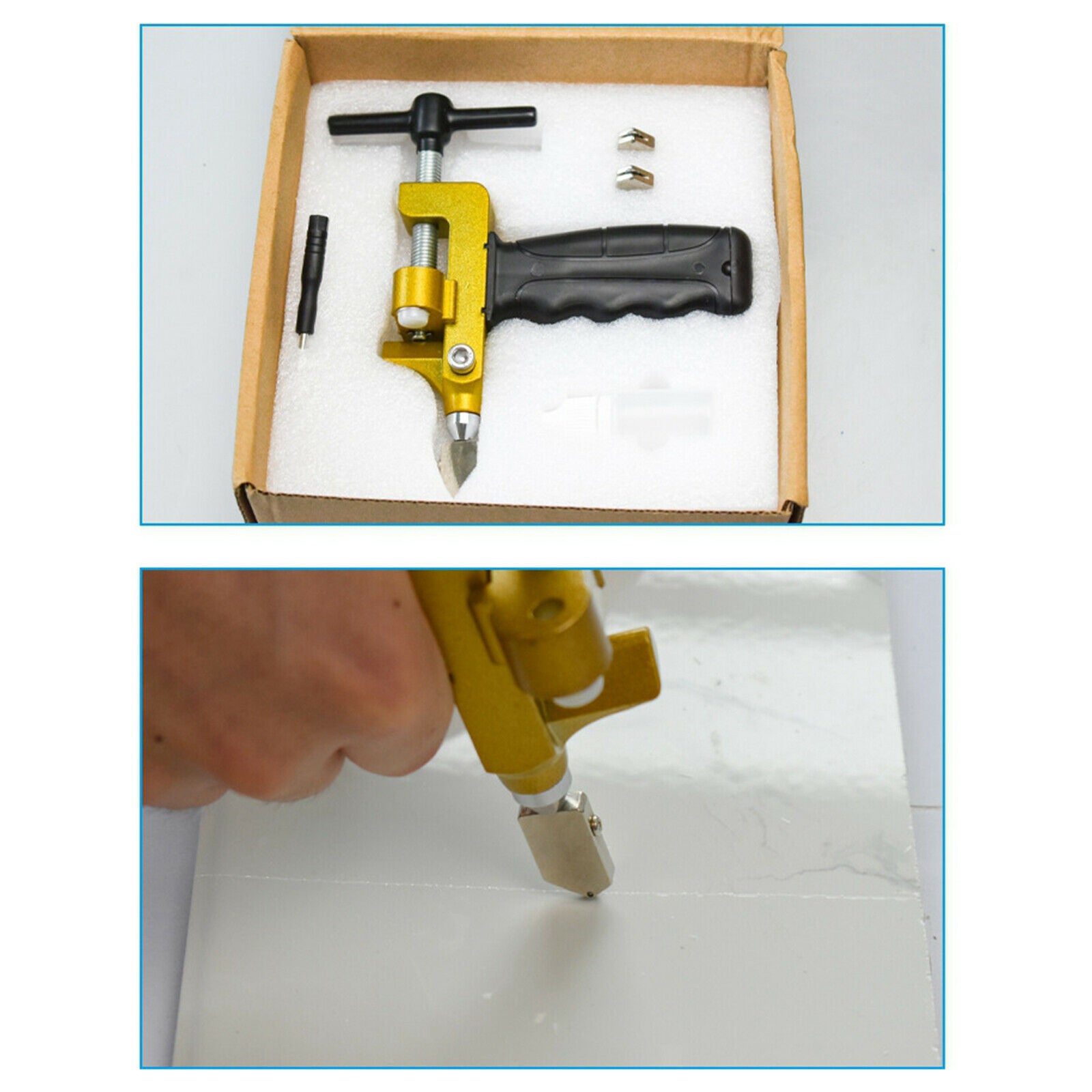 2 In 1 Professional Hand Tile Cutter Glass Cutter Breaker Ceramic Opener