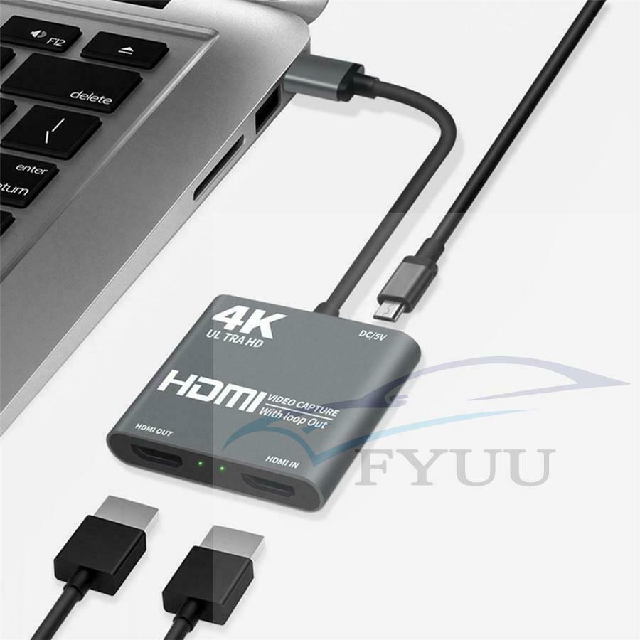 HDMI 4K USB 3.0 1080P Video Capture Card Screen Record Video Audio Loop Out