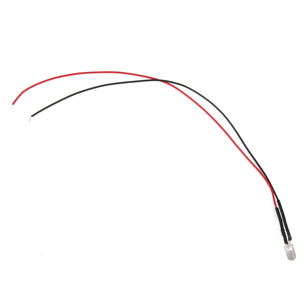 40pcs Red+Blue 5mm 3-42V Prewired LED Bulb Light Assortment High Intensity
