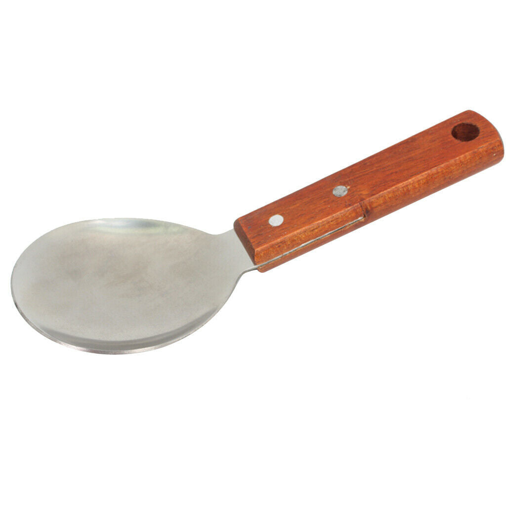 Stainless Steel Rice Paddle Spoon Dinner Table Serving Tableware 9inch