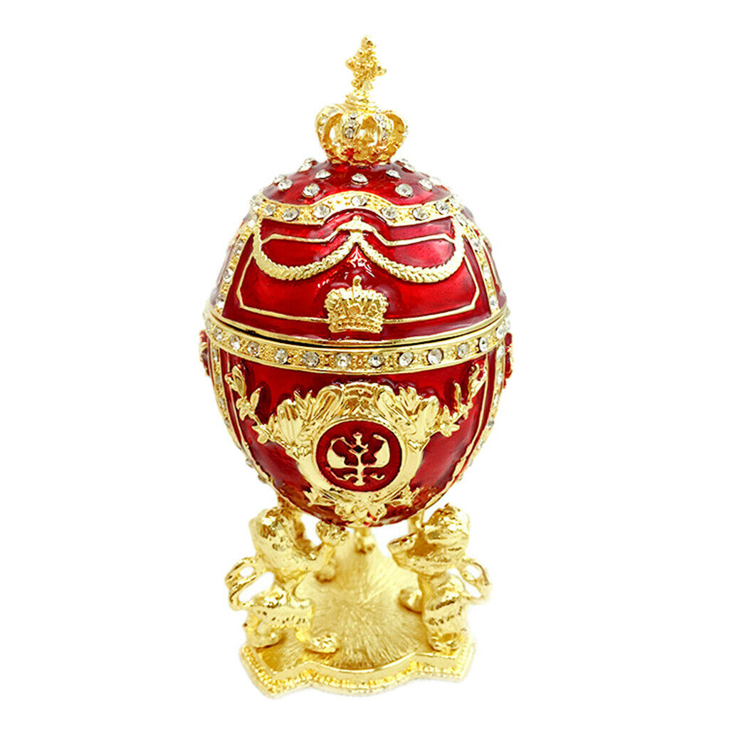 European Style Easter Egg Jewelry Box Jewel Storage Organizer Event Home Decor,