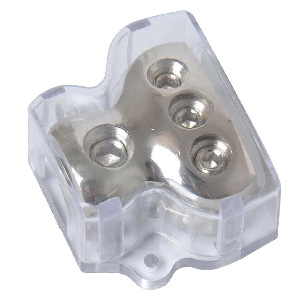 Car Stereo Power Ground Cable Splitter Distribution Block 1 In 3 Ways Out