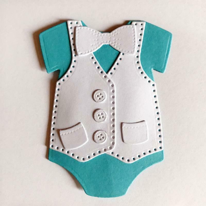 Baby Boy Vest Metal Cutting Dies Stencil DIY Scrapbooking Album Paper Card Mold