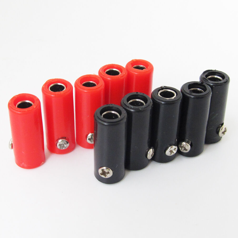 20pcs 4mm Banana Jack Female Socket Test Connector Screw for Cable Binding Post
