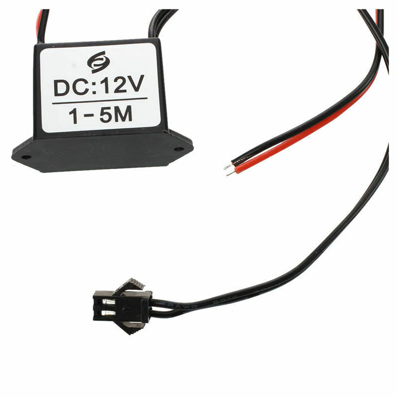 red-black cable DC 12V EL wire neon glow strip light driver unit inverter A1G8G8