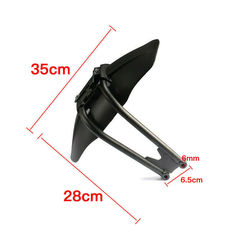 Retro Black Rear Wheel Fender Splash Mudguard Guard Cover For Yamaha MT-07 Z650