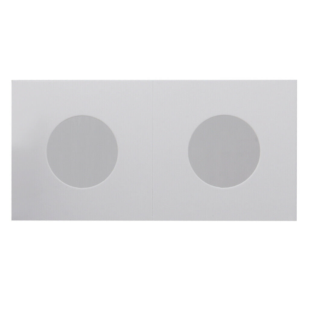 2x 50Pc 2x2 Cardboard Coin Holders  Mylar  Supplies 37mm