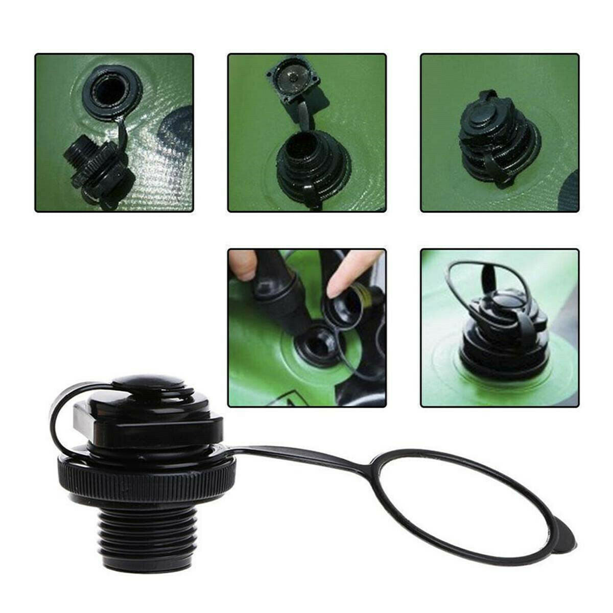 Screw in Air Valve Caps for Inflatable Fishing Boats Raft Airbed Valve Plug Cap