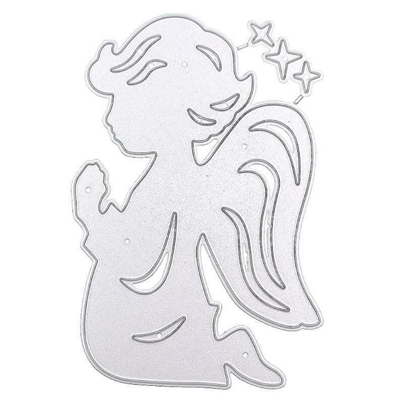 DIY Craft Scrapbooking Praying Angel Die-Cuts Frame Embossing Paper Scrapbooking
