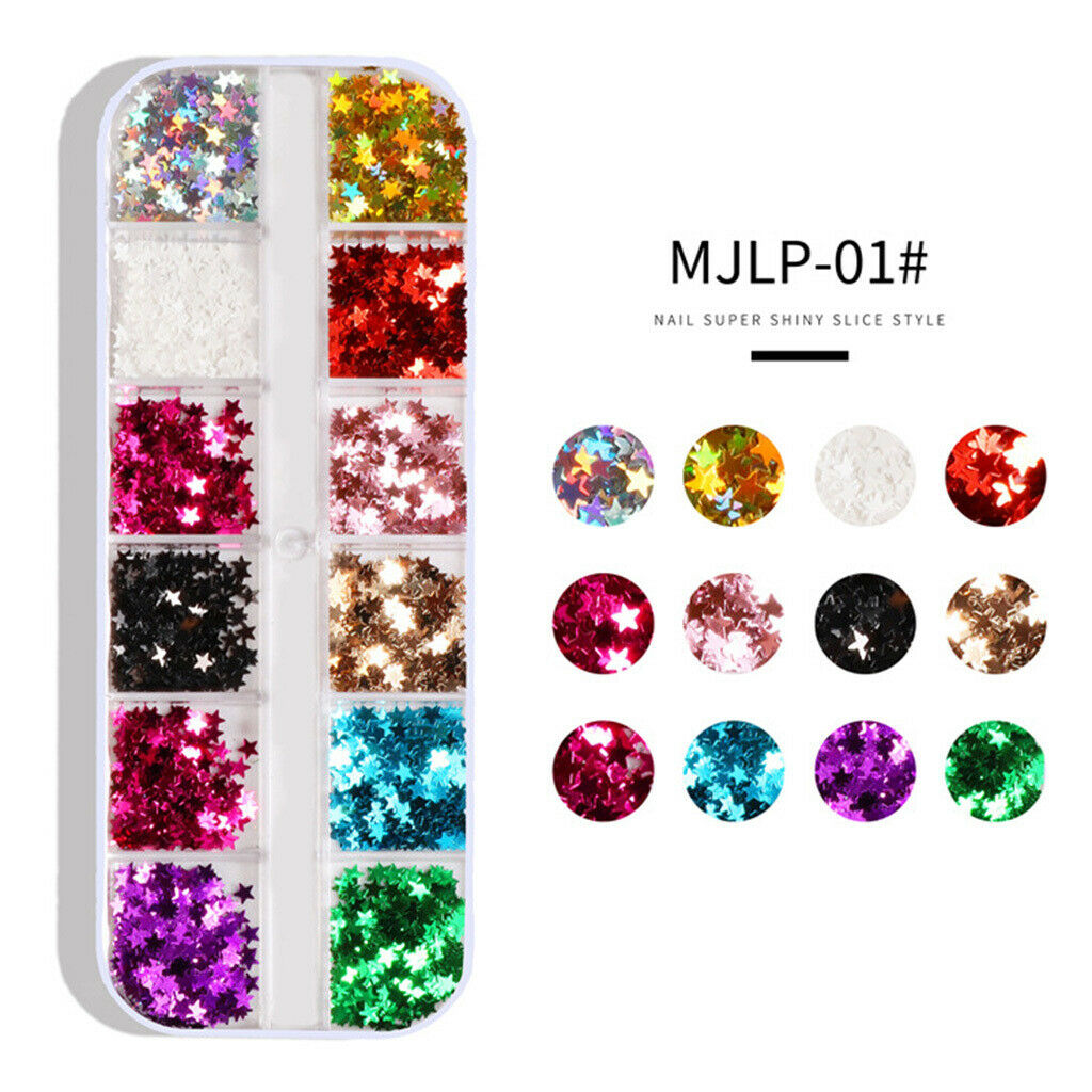 Nail Geometry Paillette Tinsel Fragments Make up Eyes Glitter Decals Design