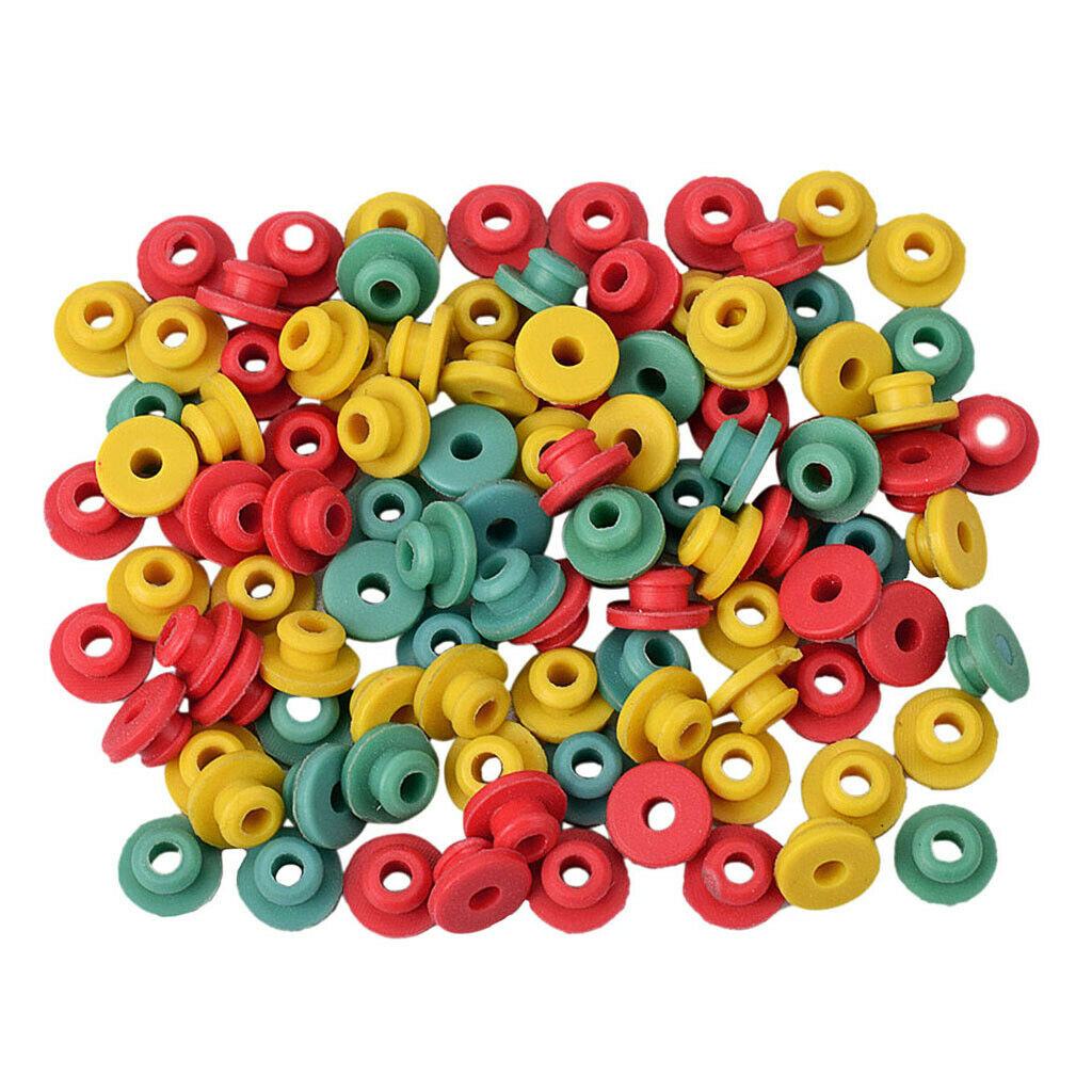 200pcs Silicone Tattoo Machine Needle Grommets Nipples Rubber Bands Supplies