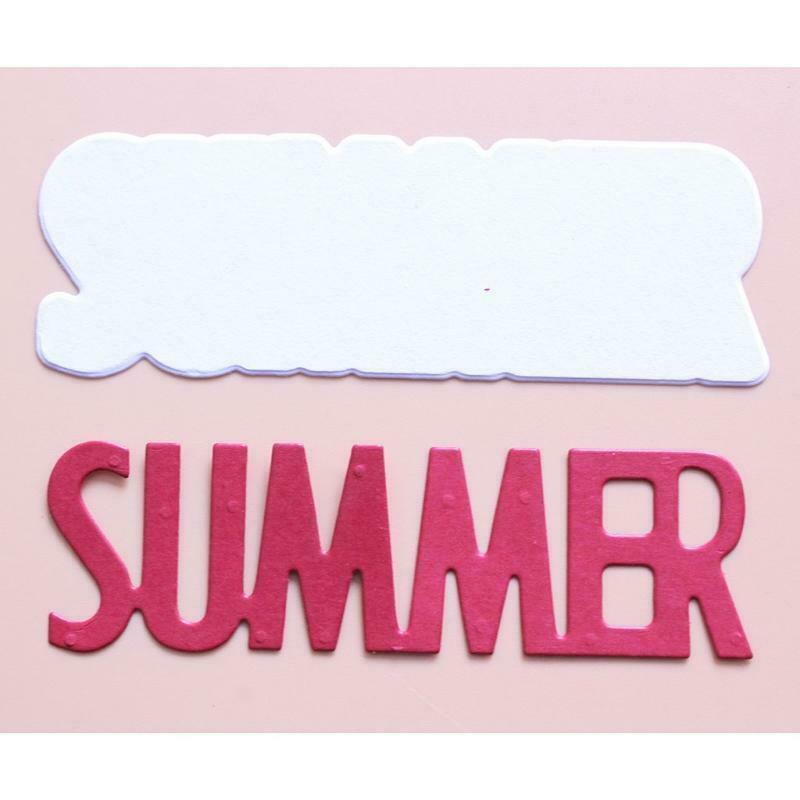 Summer Metal Cutting Dies Stencil Scrapbooking DIY Album Stamp Paper Card Mold