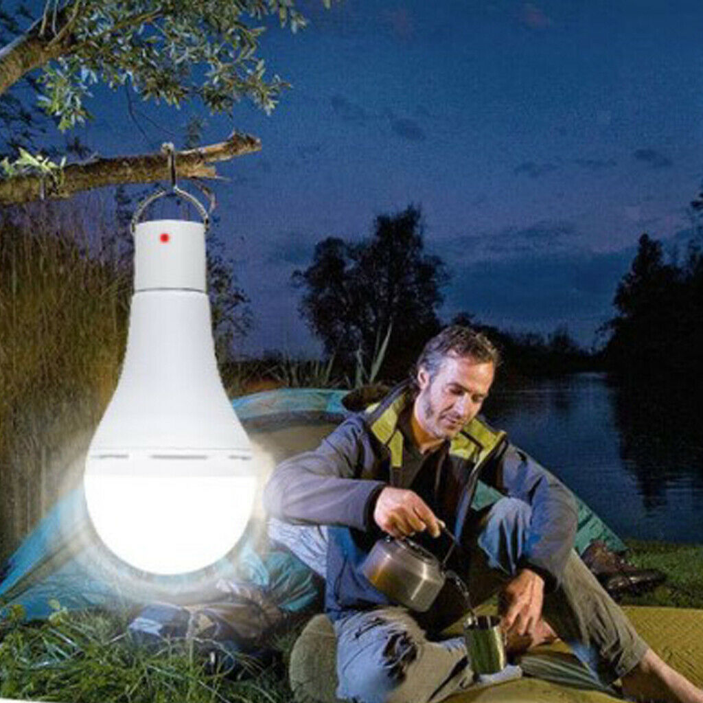 Solar LED Bulb Light Portable Outdoor Garden Camping Tent Solar Energy Lamp 9W