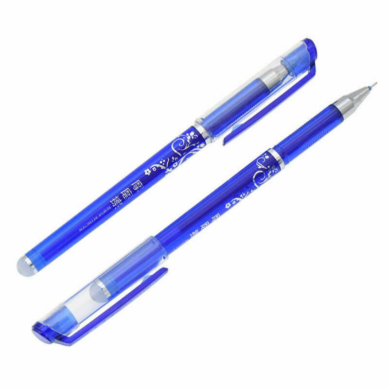12PCS 0.5mm Erasable Pen Magic Gel Pen School Office Supplies Stationery Blue