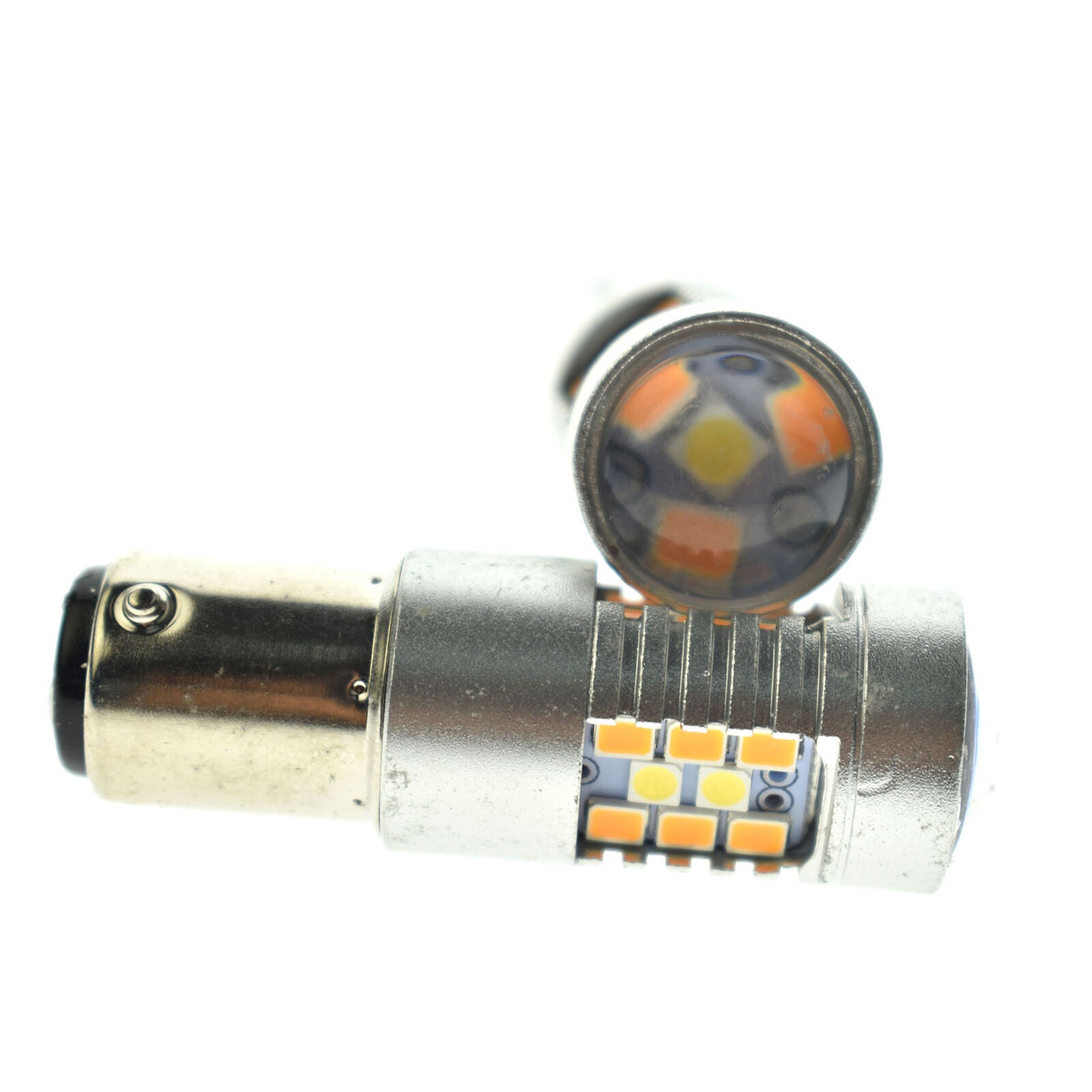 2x 2357 Switchback White/Amber LED Turn Signal Light Bulbs for Chevy C1500/K1500