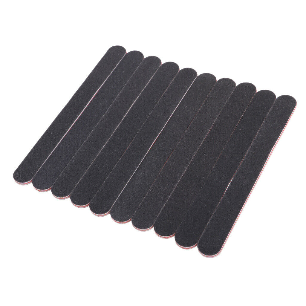 10Pc Double Side Sanding Polishing Burnishing Nail Art Nail Files Tool Kit