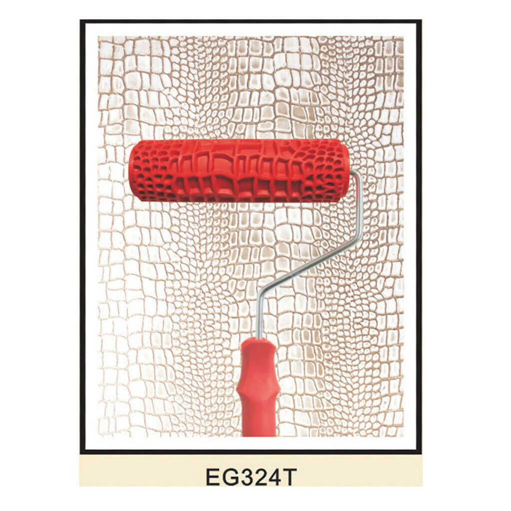 Set 2 Pcs 7 '' Embossed Pattern Painting Roller Brush Tool Wall DIY Decor 3 #