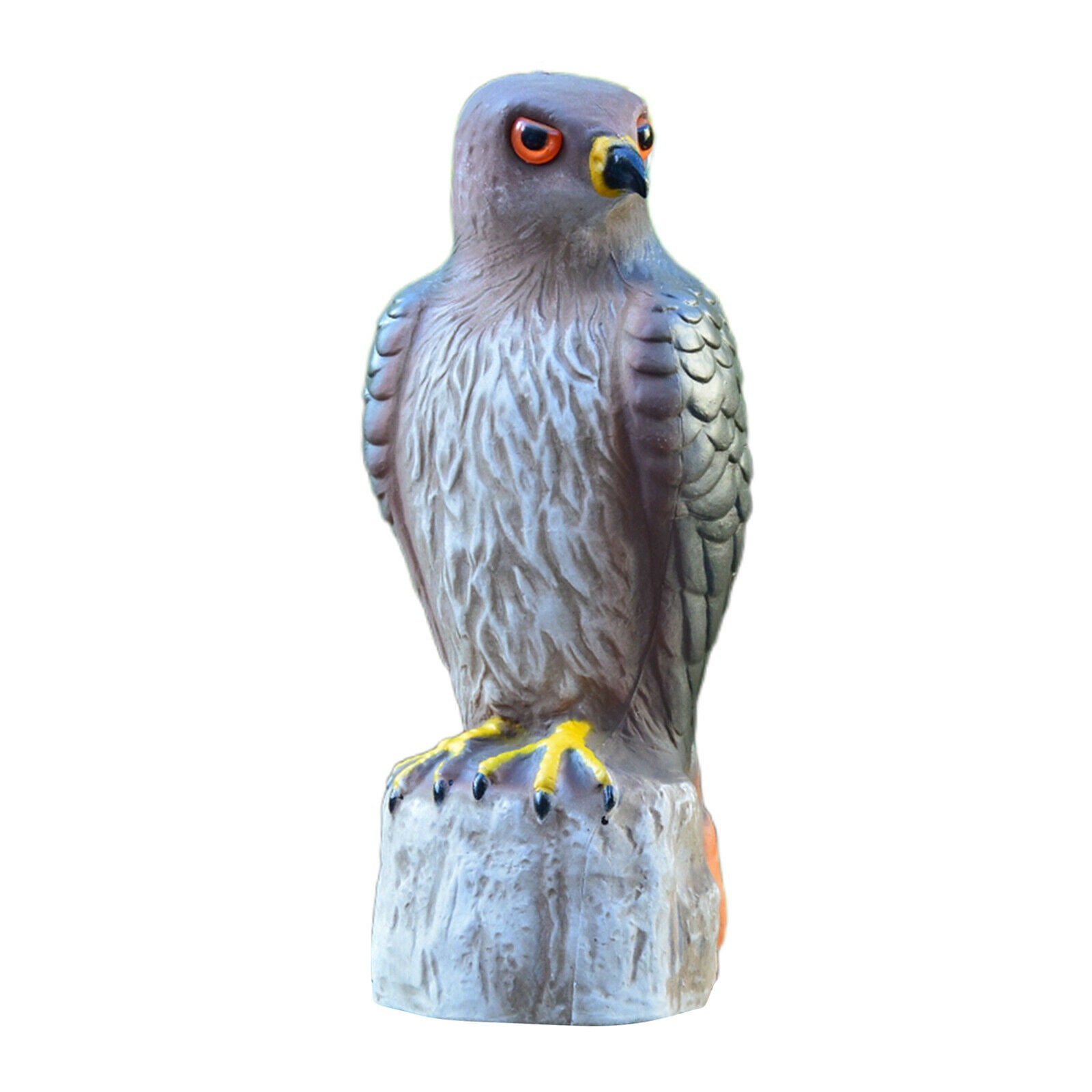 Hawk Hunting Bird Scare Repellent Decoy Statue Garden Ornamental Pest Help