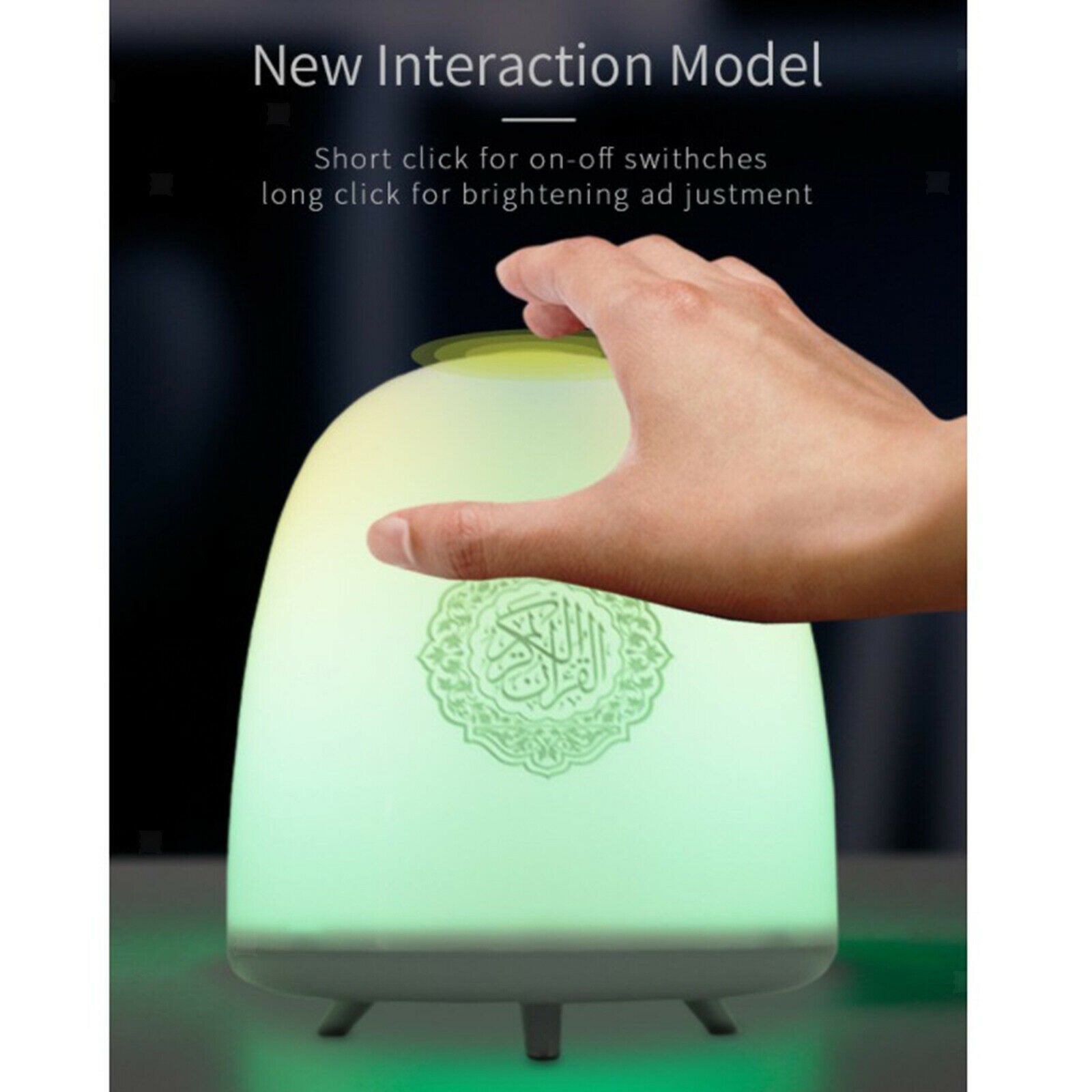Remote Bluetooth Quran Speaker USB MP3 Player Night Light RGB Colorful