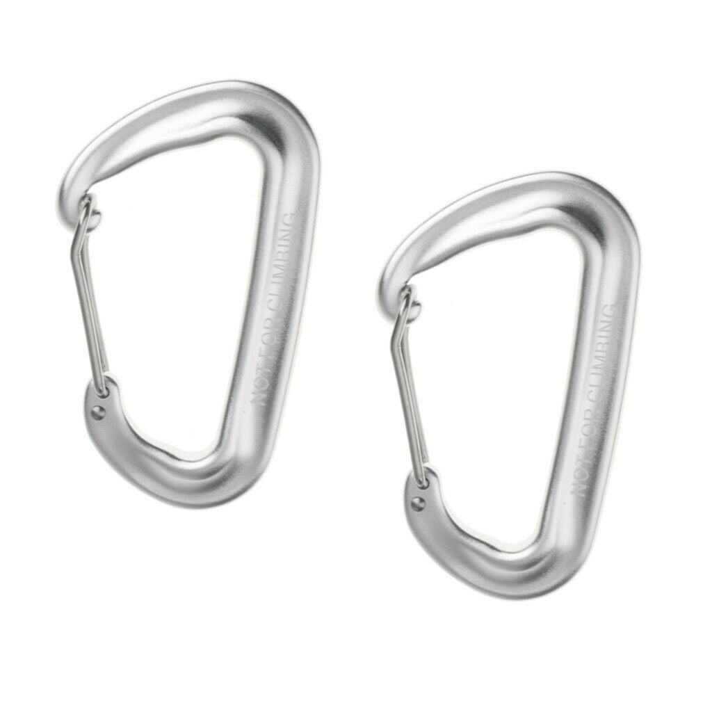 2x outdoor camping wire gate lock spring snap lock snap hook