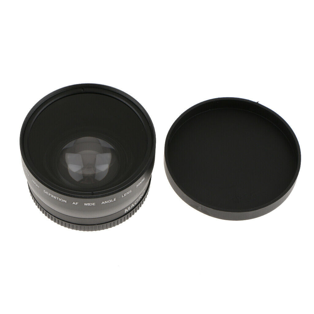 Professional 58mm 0.45X Wide Angle Lens with Macro and Storage Bag for SLR