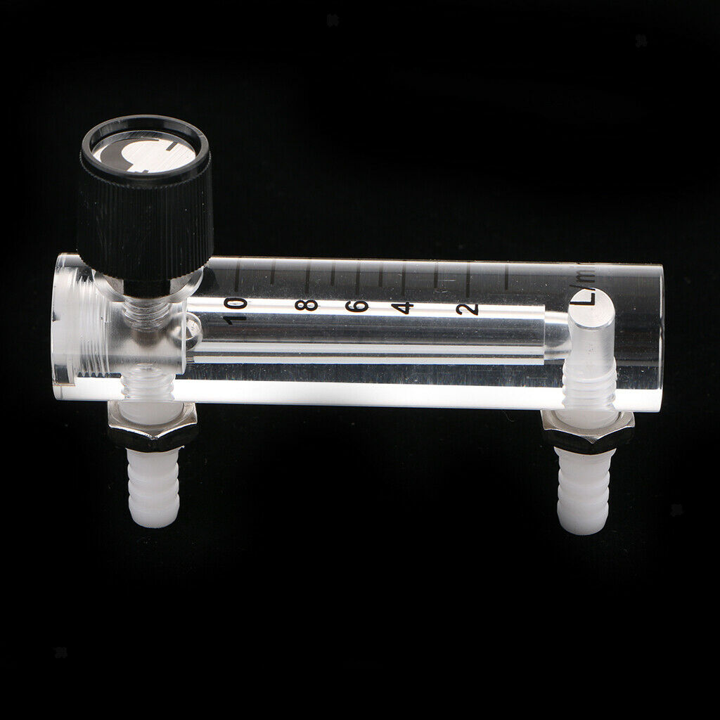 3Pcs Oxygen Air Flow Meter Flowmeter Supplies w/ Valve Lightweight for Home