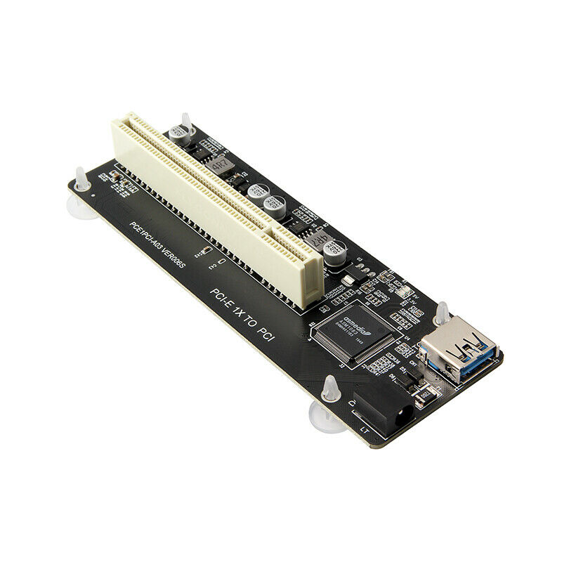 PCI-E Express X1 to PCI Riser Extend Adapter Card With USB 3.0 Cable new